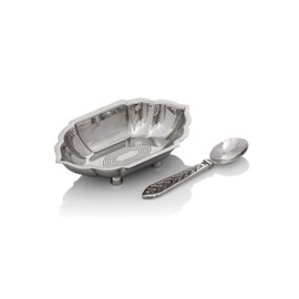 Michael Aram PALACE NUT DISH WITH SPOON,Silver