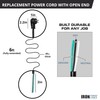 Iron Forge Cable Flat Plug 12 Gauge Power Cord Replacement