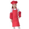 Cooktaitai Kids Apron And Chef Hat And Sleeves Set Children
