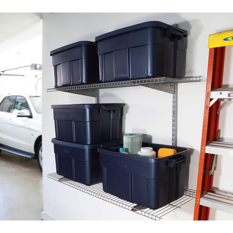 Rubbermaid Roughneck️ Storage Totes 14 Gal, Durable Stackable Storage Containers,