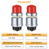 MKBKLLJY 2 Pcs Push Button Momentary Starter Switch 12V 50A