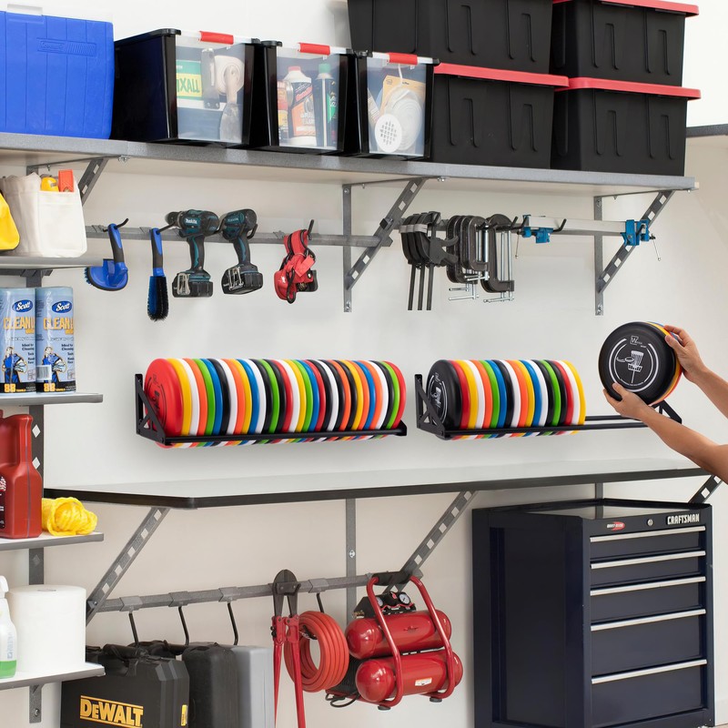 DECORDEEP 2 Pcs Disc Golf Rack Wall Mount, Disc Golf