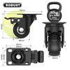 Deutnart 38 mm Swivel Castors, Black
