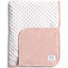lulumoon Baby Blanket for Newborn Receiving: Minky Dot & Muslin