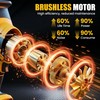 RAYLEEY Cordless Reciprocating Saw, Brushless Motor, 2x4000mAh Battery, 8 Saw