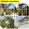 KOKMEYA Bird Scare Rods Silver Hanging Plastic Bird Deterrent Device,