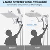 G-Promise All Metal 12 Inch Shower Head with Massage Mode