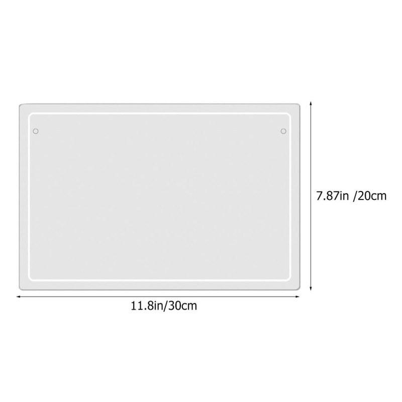 Operitacx 1 Set Acrylic Dry Erase Board and Advertisement Nails