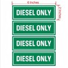 UanofCn 8 Pcs Diesel Only Stickers for Fuel Tank Tractor