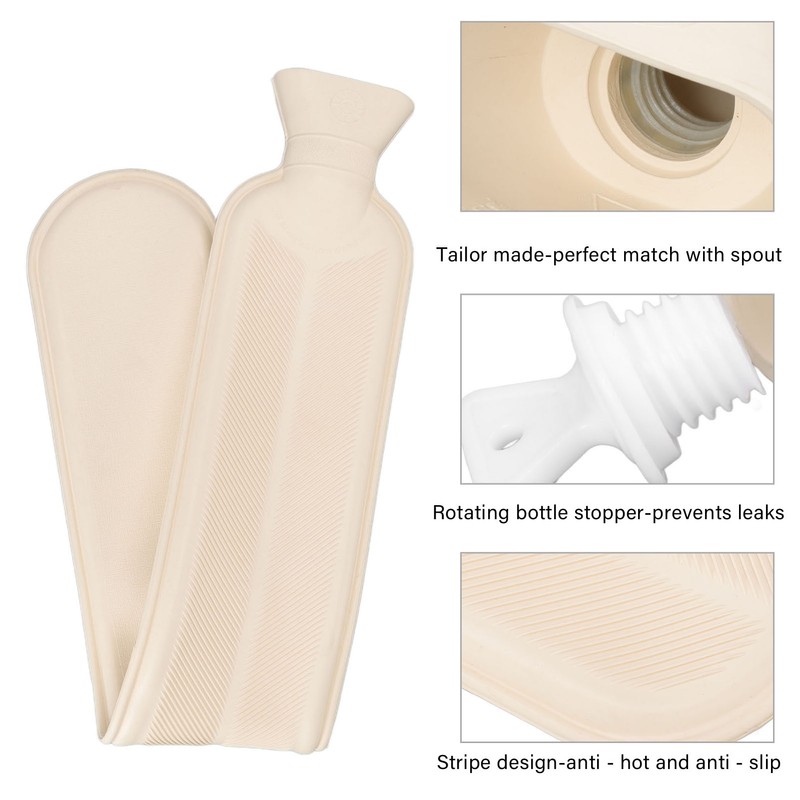 2000ML Hot Water Bottle Strip Shaped Hot Water Bag for