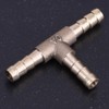 TKSE 3-Way Hose Connector, Brass Tee 3-Way Fuel Hose Connector