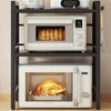 LUCKY KVW Microwave Oven Rack, Microwave stand,Adjustable Shelf with 6