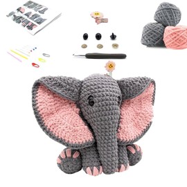 Aphse Crochet Kit for Beginners, Crochet Starter Kit with Step-by-Step Video Tutorials, Beginner Crochet Kit for Crochet Lovers, Knitting Supplies with Yarns Hook Accessories