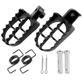 Foot Peg Foot Step Wide Step, Compatible with PW50 PW80 TW200 Foot Pedals, Pedal (Black)