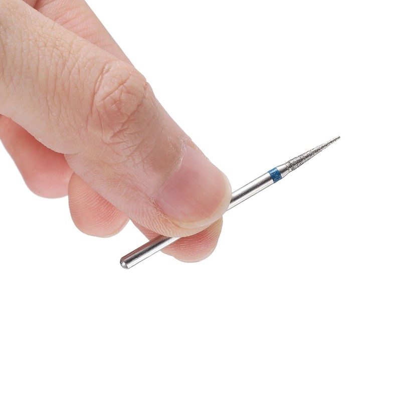 sourcing map 10pcs 120-140 Grits Diamond Grinding Bit 2mm Tapered