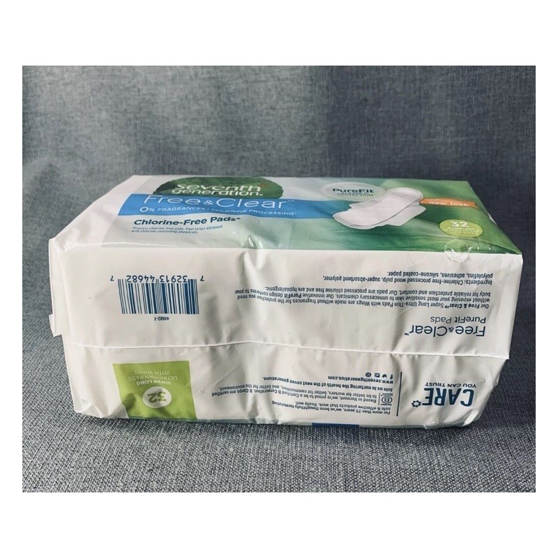 Seventh Generation Super Long Ultra Thin with Wings Pads Free