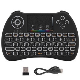 Mini Wireless Colorful Backlit Keyboard 2.4GHz RF Touch Keypad for STB Laptop for X BOX