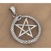 AFP Snake Pentagram Pendant 925 Sterling Silver AS-610, Sterling Silver,