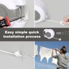MANLVCLY Retractable Clothesline Outdoor - 2x49 Feet Heavy Duty Dual