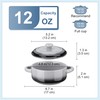 LOVECASA Mini Cocotte with Lid,12 OZ Small Casserole Dish for