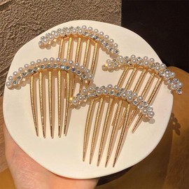 PLABBDPL 2 x Rhinestone Hair Comb, Hair Accessory Comb, Rhinestone Hair Side Comb for Women Girls Gift Bridal Hair Accessories, Hair Side Comb, Women Girls, Wedding Hair Comb, Bridal Jewellery
