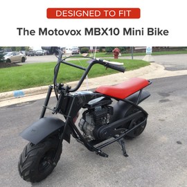 AlveyTech Red Seat for Motovox MBX10 Mini Bikes - Replacement 19" x 7" Seats with Red Vinyl Cover Specific for Motovox MBX10 Mini Bike Model Only