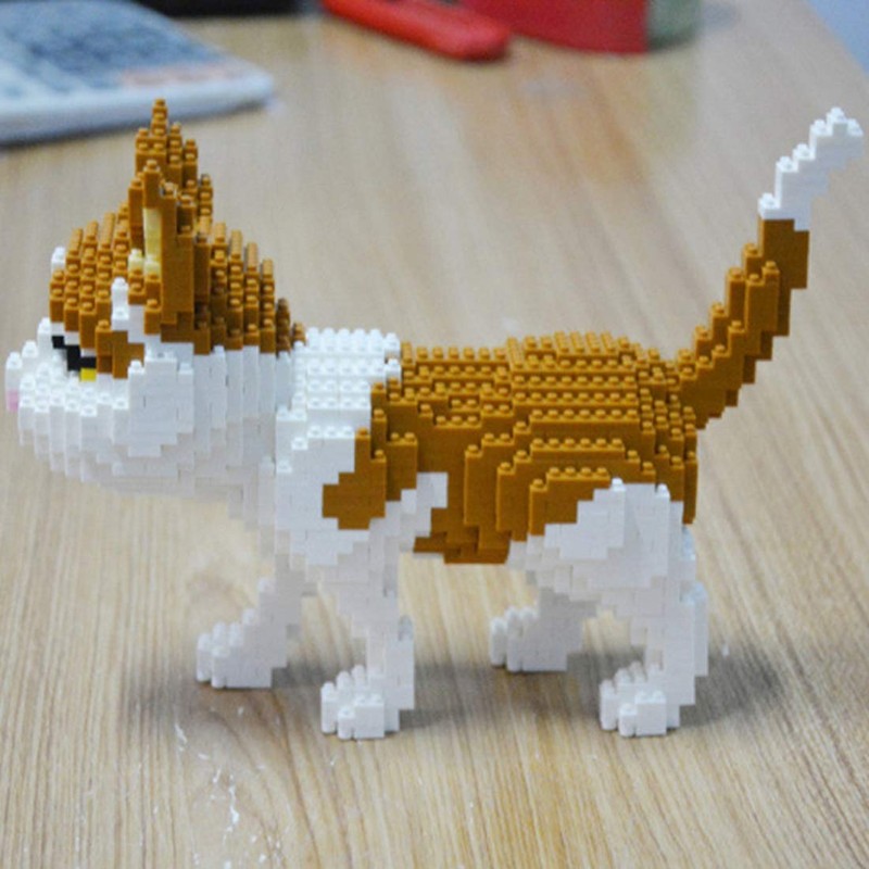 Balody Various Cat Nano Block Kits - Figure built with