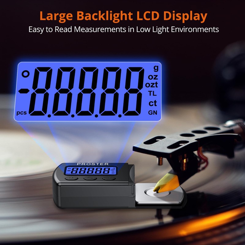 Proster Turntable Stylus Force Tracking Scale - Phono Turntable Cartridge