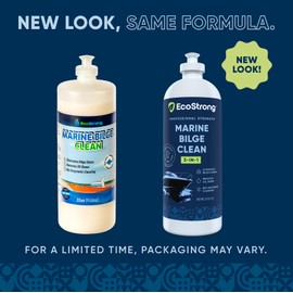 Eco Strong Bilge Cleaner & Deodorizer | Heavy Duty Formula Digests Odor Causing Sludge, Grease, Oil, Sheen, Gasoline | Biodegradable, Fish Safe, Chemical-Free (32oz)
