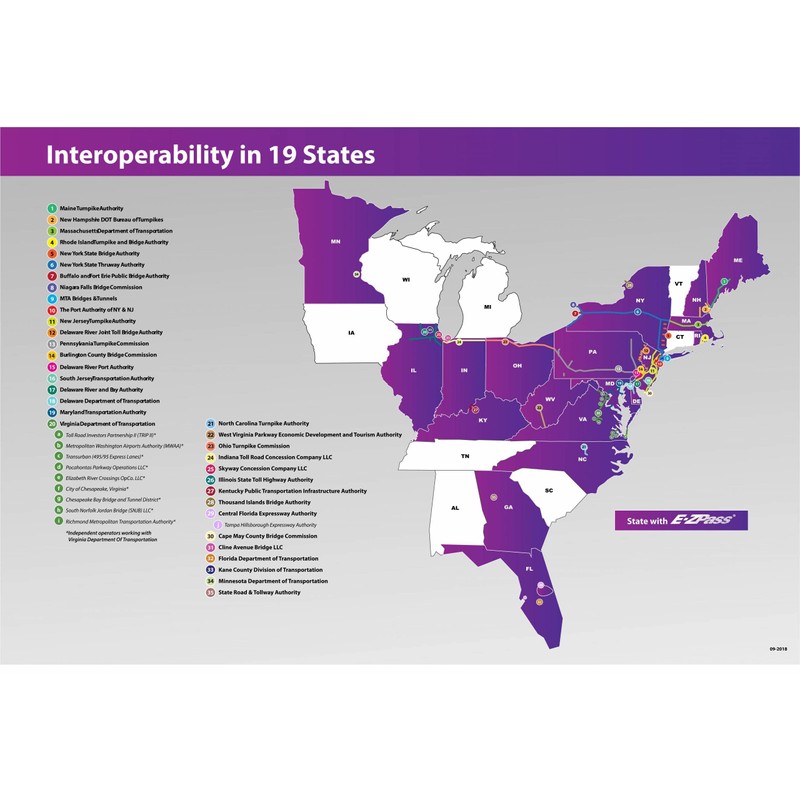 E-ZPass Transponder - Indiana Toll Road (ITRCC) (3-Pack)