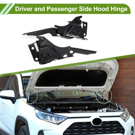 HOPESPANNER No.5342048090/5341048090 Hood Hinges for Lexus RX350 2010-2015 Black Front Driver and Passenger Side Front Bonnet Bracket Iron 1 Pair