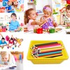 FGXY 14pcs Coloured Pencil Baskets, Plastic Storage Baskets, Stationery Storage