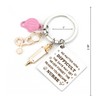 MUCOOS Nurse Keychain with Inspirational Engraving - Nurse Accessories for