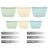 6 Pack Reusable Silicone Food Storage Bags, Emptycolor Reusable Ziplock