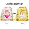 12 Pcs Tea Party Drawstring Bag Set, Colorful Floral Non-Woven