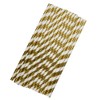 Neviti Paper Straws - Gold, Pack of 25