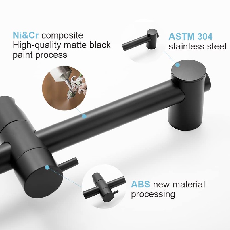OFFO Shower Riser Rail, 62cm Segmented Wall Mounted Shower Rail