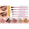 5-Piece Set of Travel-Ready Portable Mini Makeup Brushes for Eyes