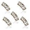 Pack of 5 Nordic Viking Swirl Beard Pearl Rasta Dreadlocks