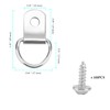 100 PCS D Rings Hooks, D Rings Picture Hangers with