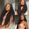 Deep Wave Human Hair Bundles with Closure Brazilian Hair 3