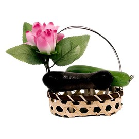 Yamaichi Shoten B-206 O-bon Decoration, Boning Supplies, Basket Included, Large, Flower Included, Approx. 5.5 x 5.1 inches (14 x 13 cm)