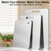BLOCE Titanium Cutting Board for Kitchen, Stainless Non Stick Chopping