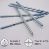 SKIR'CO (4 pcs) Zinc Plated Hanger Bolts M10 x 220