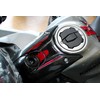 Tankpad Ignition Switch Sticker Compatible with Kawasaki Z650 Red Silver