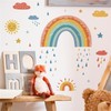 SMAOSTORE Wall Sticker, Rainbow, Cloud, Sun, Stylish, Rainbow, Rainy Season,