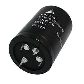 Epcos 4-Pin Elko Capacitor Radial 560µF 500V 85°C B43510B6567MS1 d40x60mm