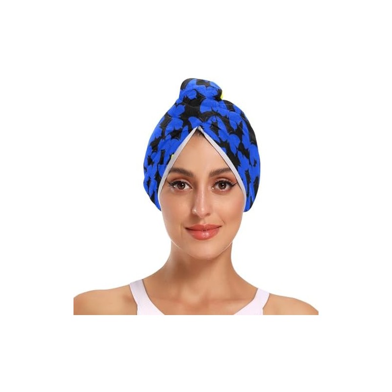 Toallas de microfibra para el cabello con diseño de mariposas