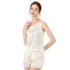 LEPTON 100% Mulberry Silk Pajama set- Tank and Shorts- Soft