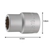 Tone Socket (12 Angles) 6D-19 Insertion Angle 0.7 inch (19.0